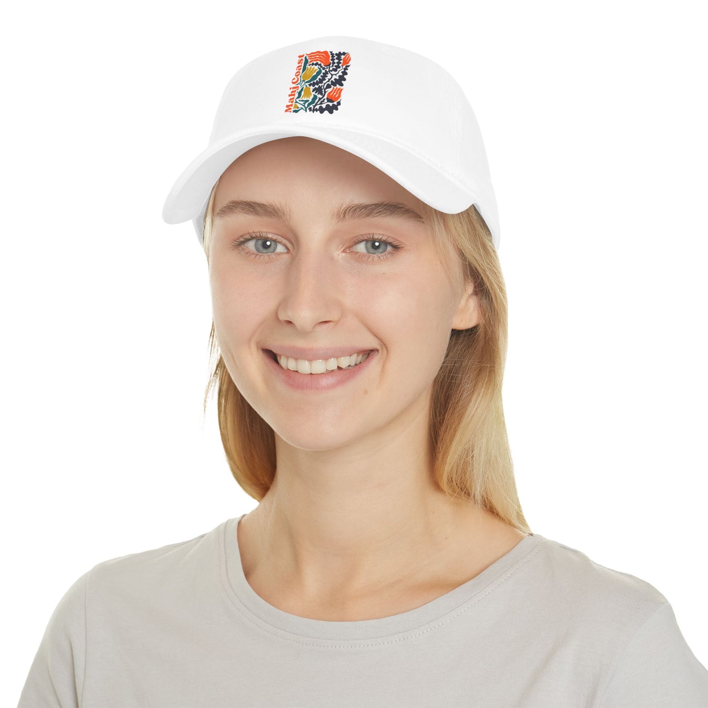 Mahj Coast Floral Baseball Cap — Low-Profile Hat