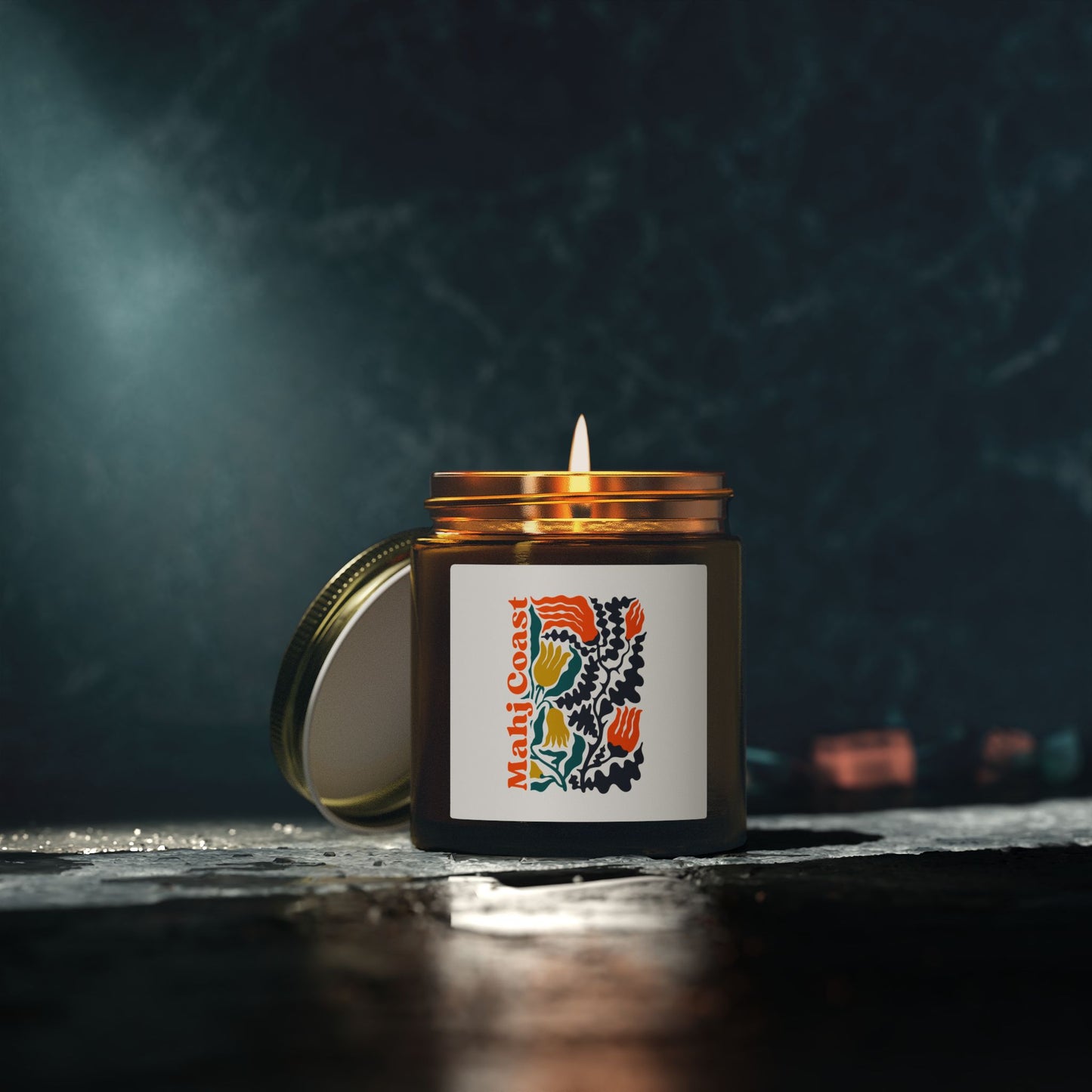Mahj Coast Coconut Apricot Wax Candle — (4oz & 9oz)