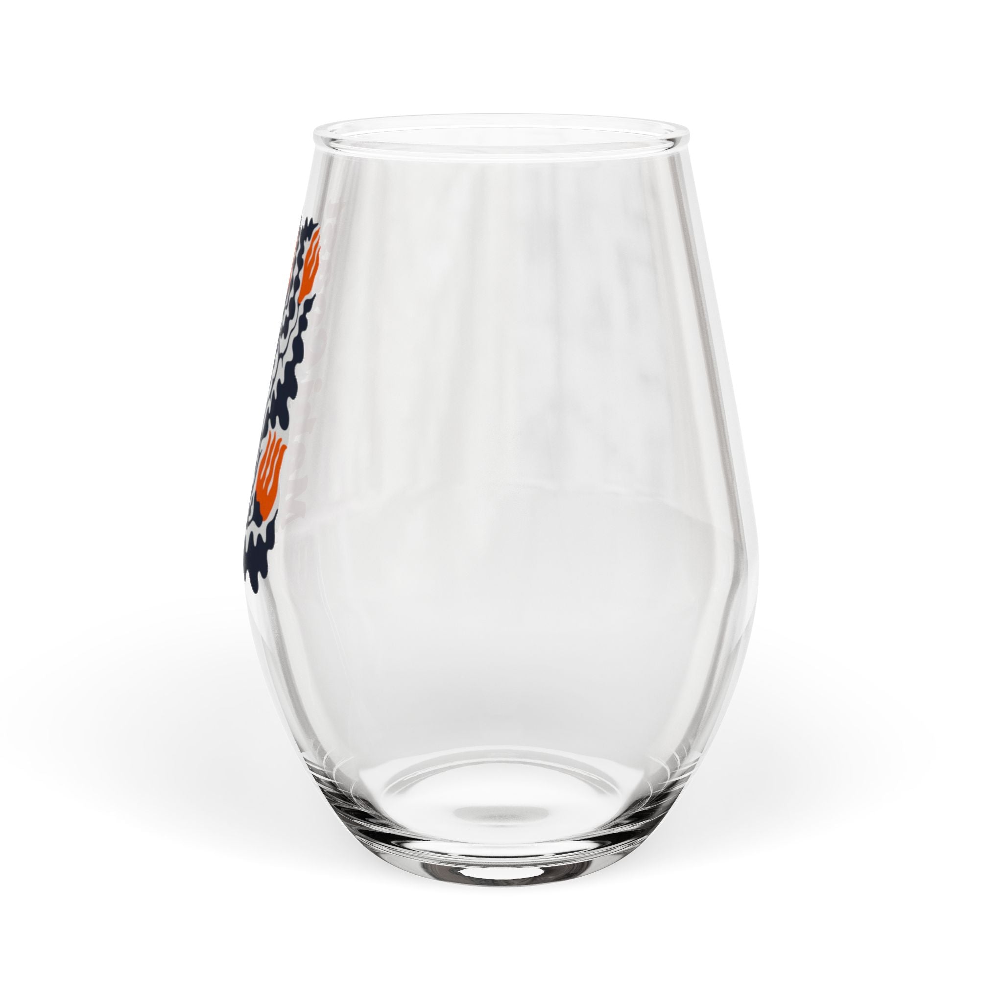 Mahj Coast Floral Stemless Wine Glass — 11.75oz