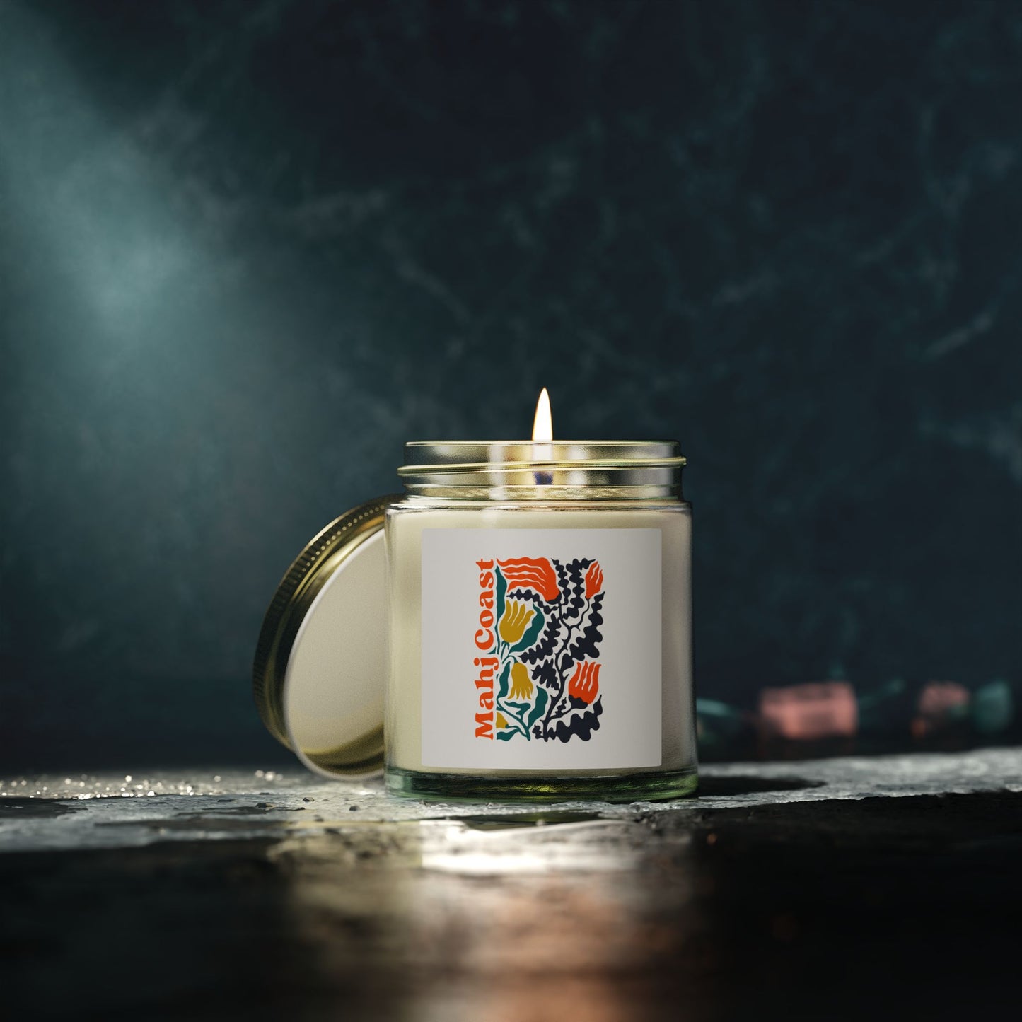 Mahj Coast Coconut Apricot Wax Candle — (4oz & 9oz)