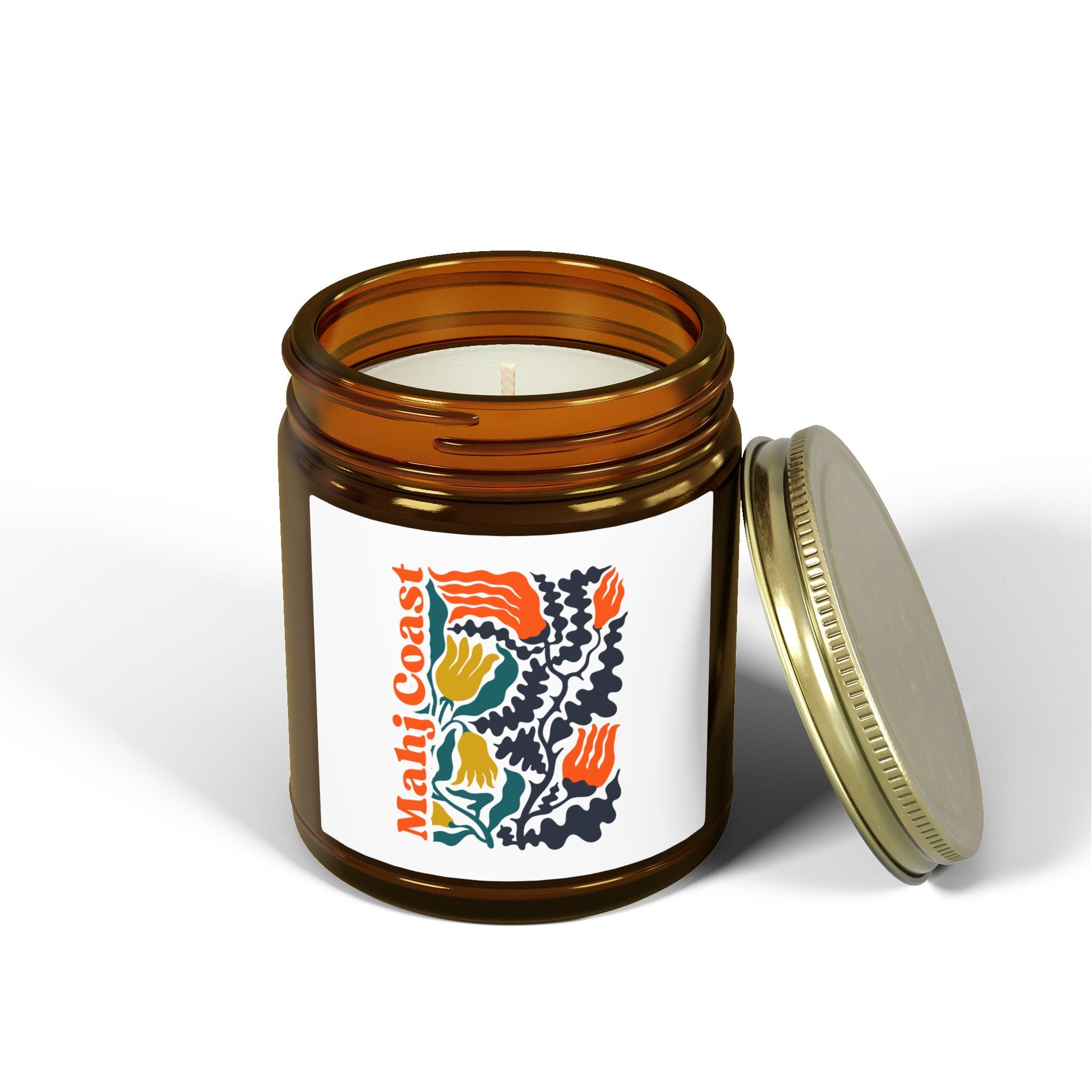 Mahj Coast Coconut Apricot Wax Candle — (4oz & 9oz)