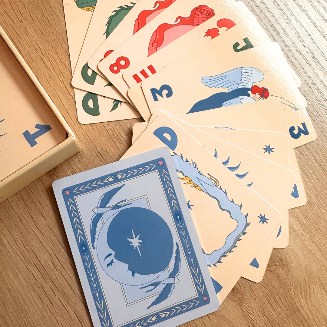 Atlanta Artist Clara Mahjong Playing Cards by Two Sparrows- Celestial