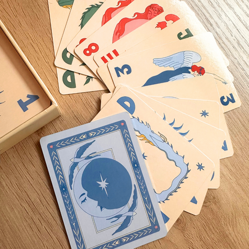 Atlanta Artist Clara Mahjong Playing Cards by Two Sparrows- Celestial