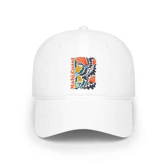 Mahj Coast Floral Baseball Cap — Low-Profile Hat