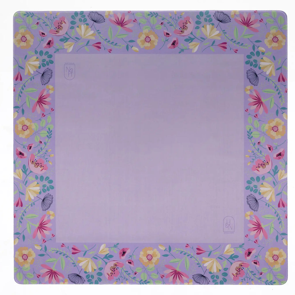 Hutch & Nook Mahjong Mat Lavender Floral
