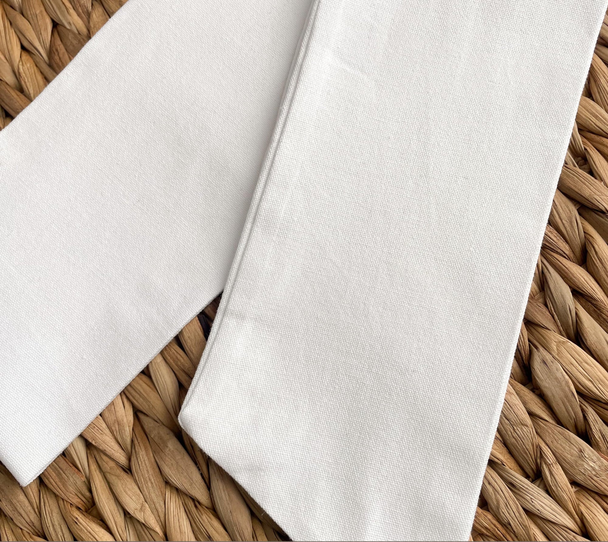 Monogram White Cotton Wreath Sash