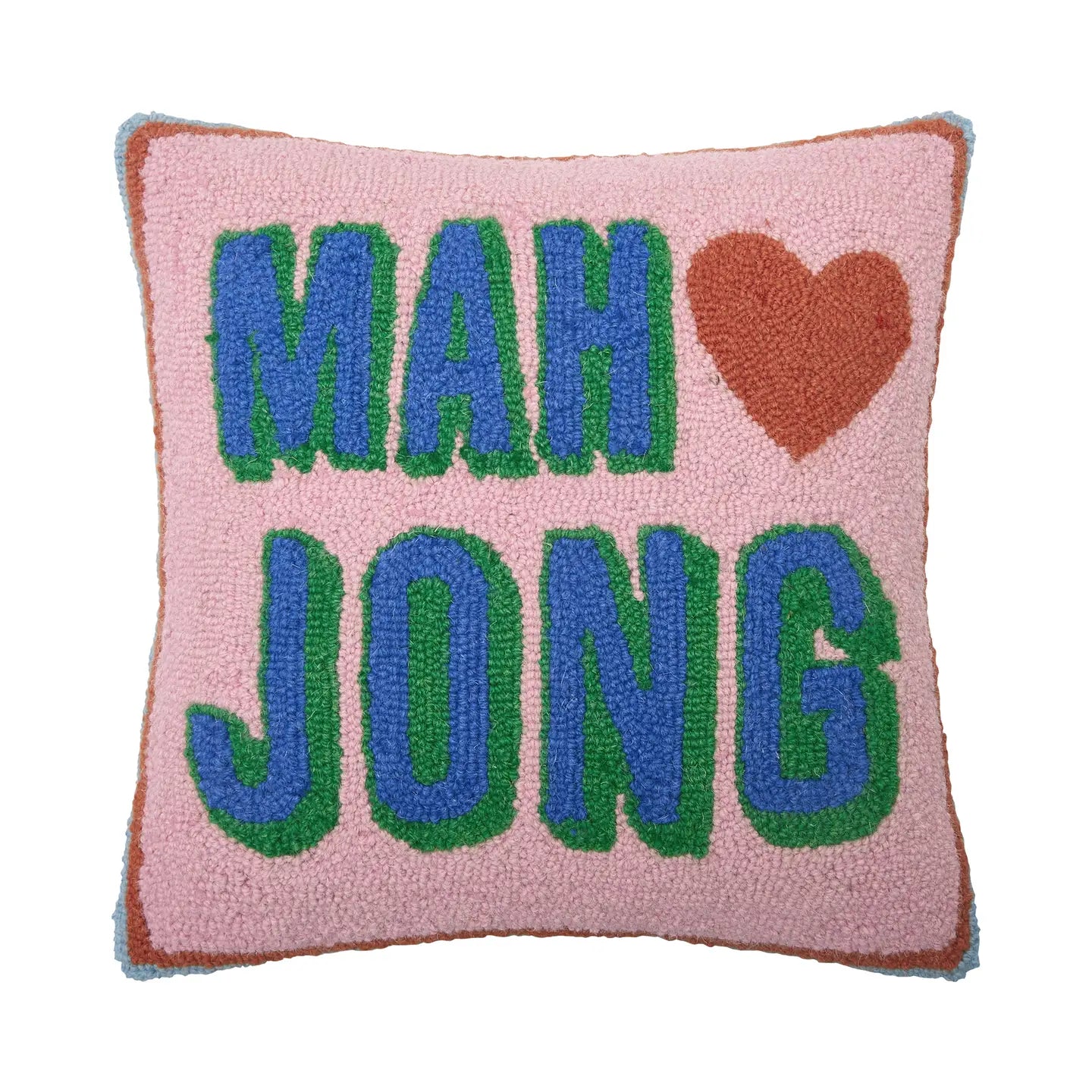 [PREORDER] Mahjong Wool Hooked Accent Pillow