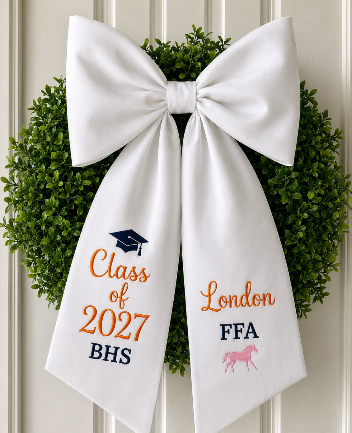 Custom Senior Wreath Bow - Starts at $28