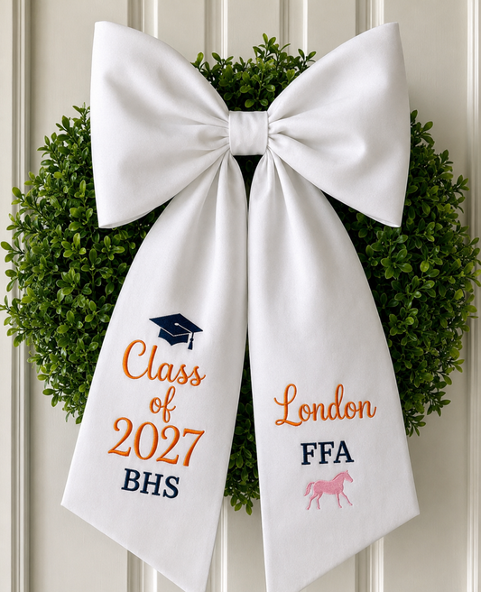 Custom Senior Wreath Bow - Starts at $28