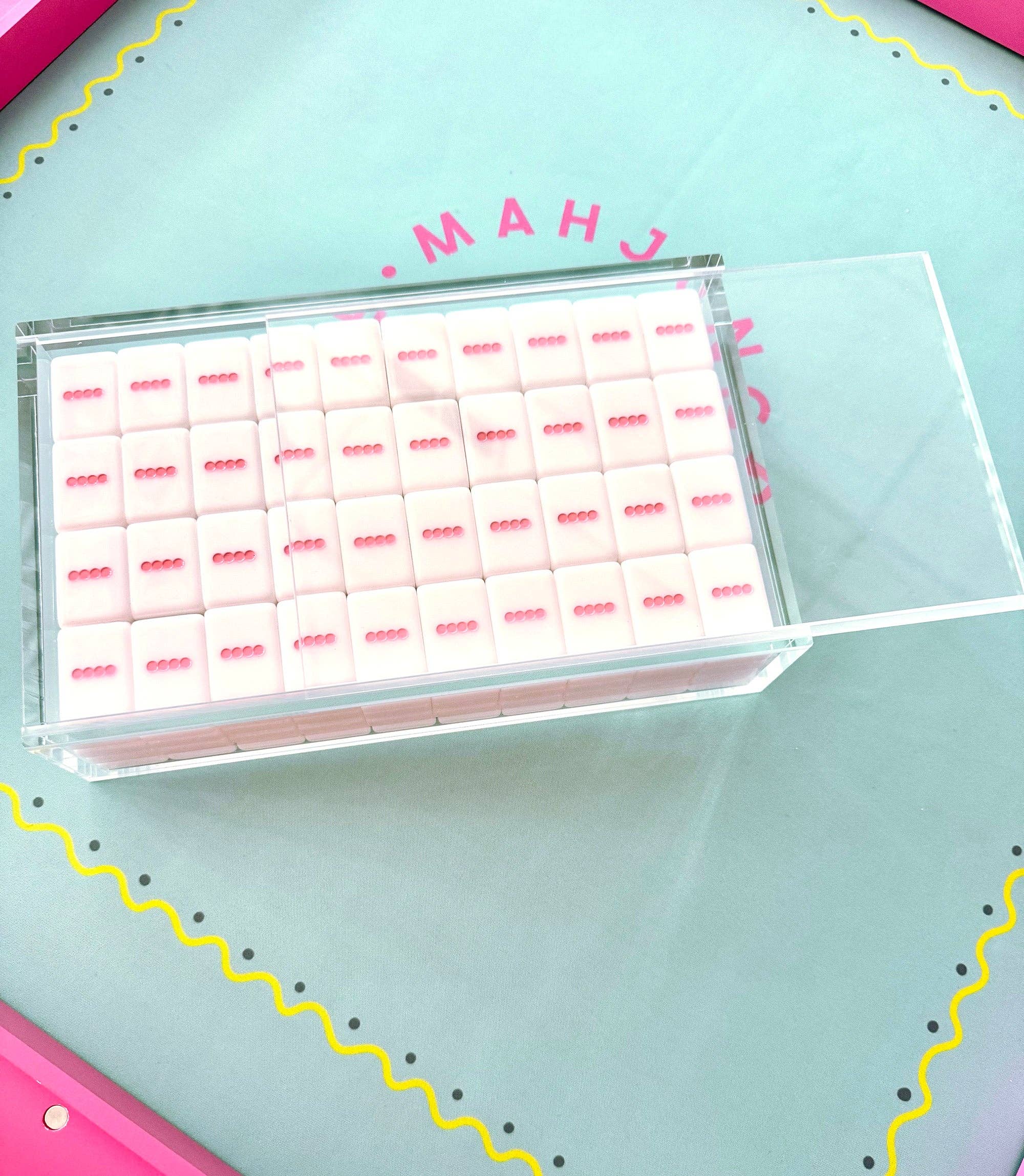 Acrylic Mahjong Tile Box